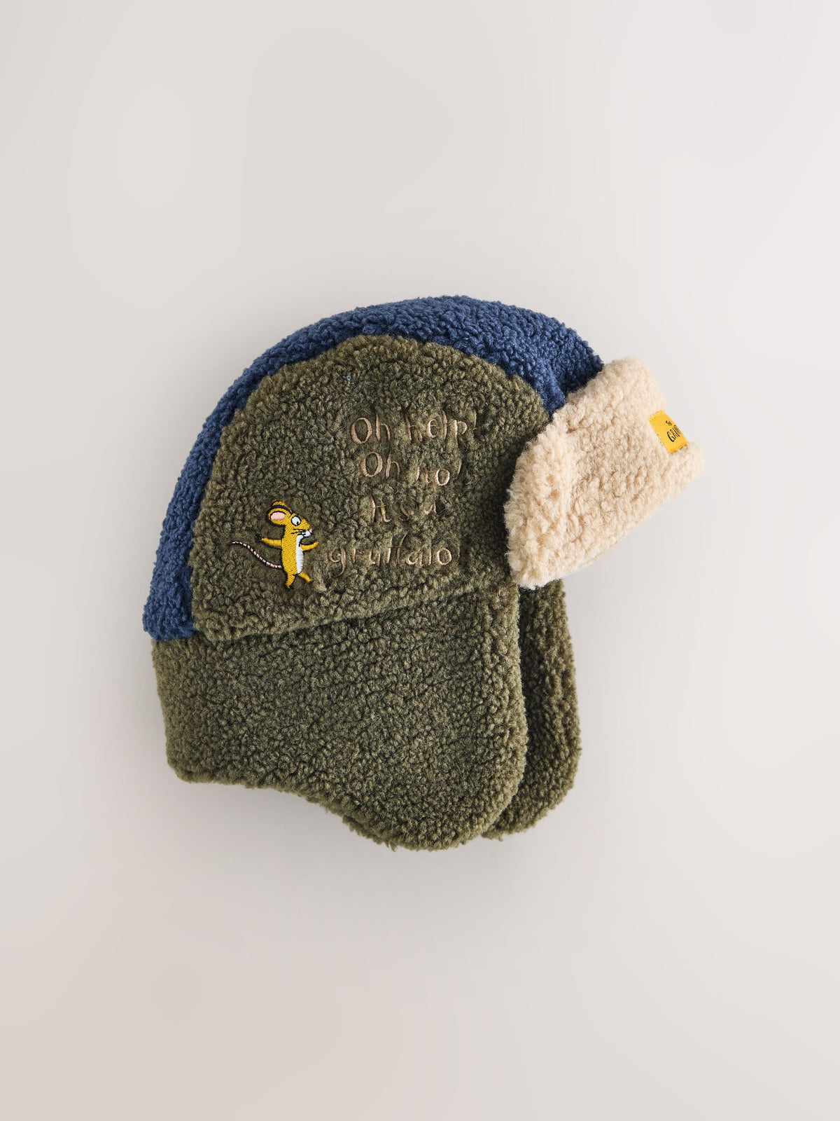 Grey/Navy Gruffalo Character Trapper Hat (1-10yrs) - image 1