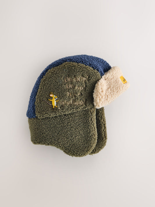 Grey/Navy Gruffalo Character Trapper Hat (1-10yrs) - image 1