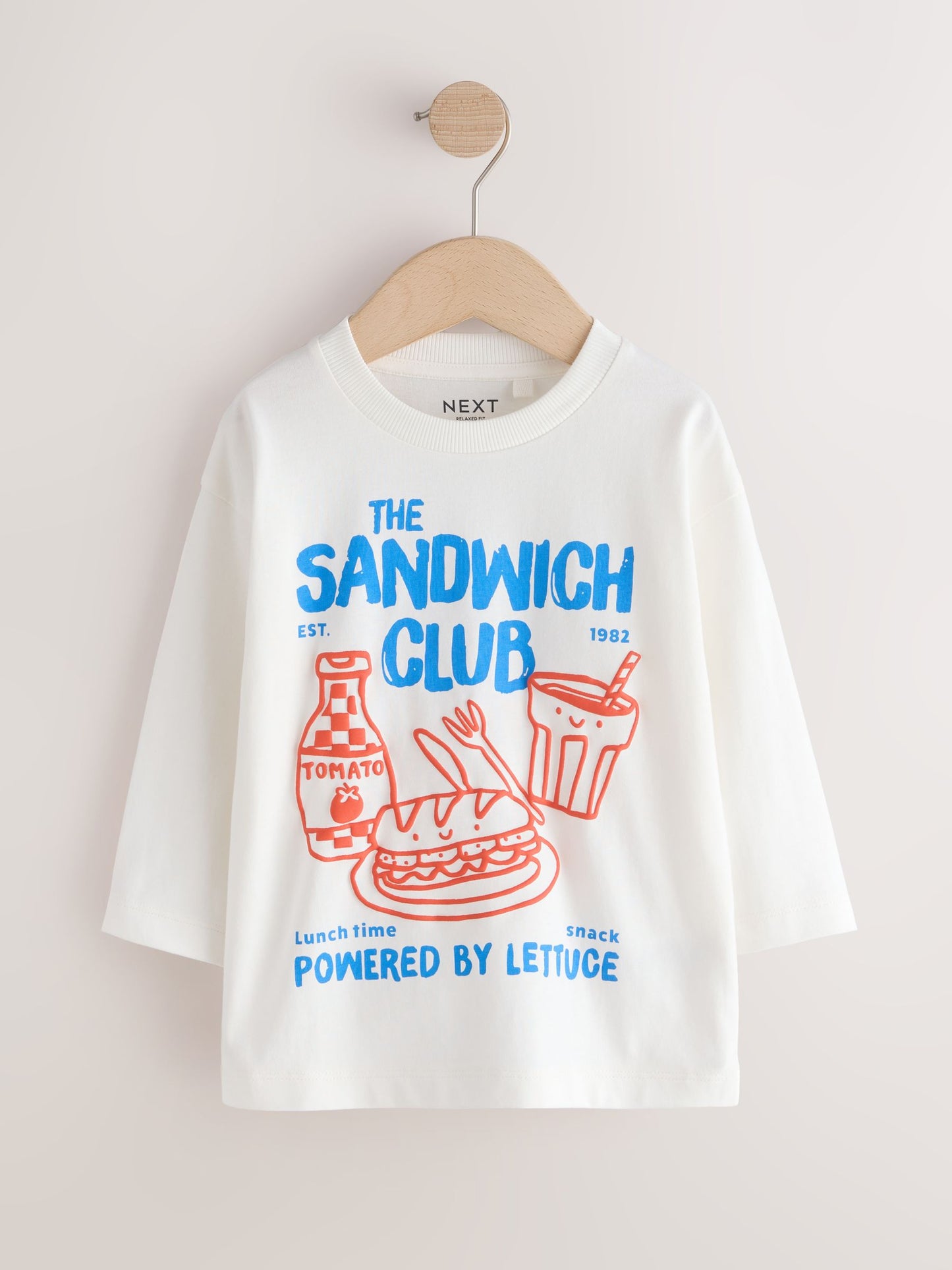 Dsiney Kidz - White Sandwich Club Long Sleeve Graphic T-Shirt (3mths-7yrs) image 5