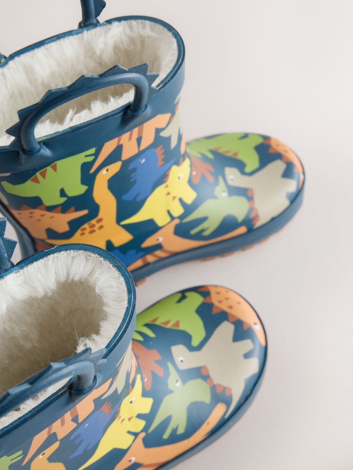 Dsiney Kidz - Navy Dinosaur Warm Lined Handle Wellies image 5