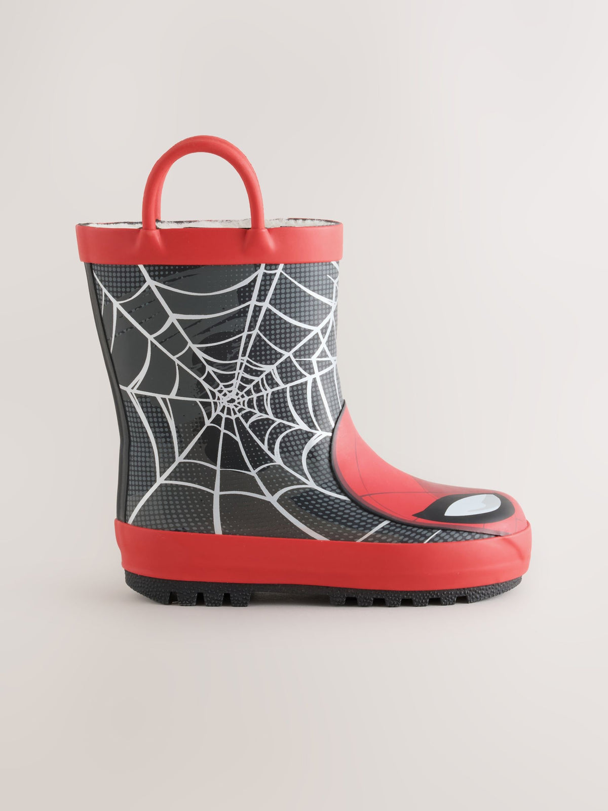 Dsiney Kidz - Red/Black Spider-Man Warm Lined Handle Wellies image 2