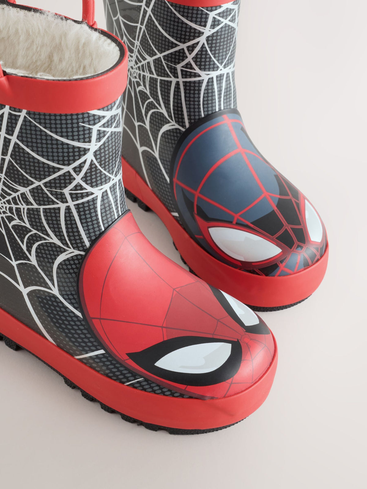 Dsiney Kidz - Red/Black Spider-Man Warm Lined Handle Wellies image 4