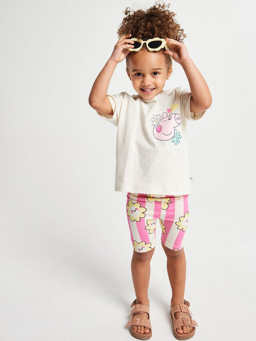 Dsiney Kidz - Brand Threads Pink Peppa Pig T-Shirt & Shorts Set image 1