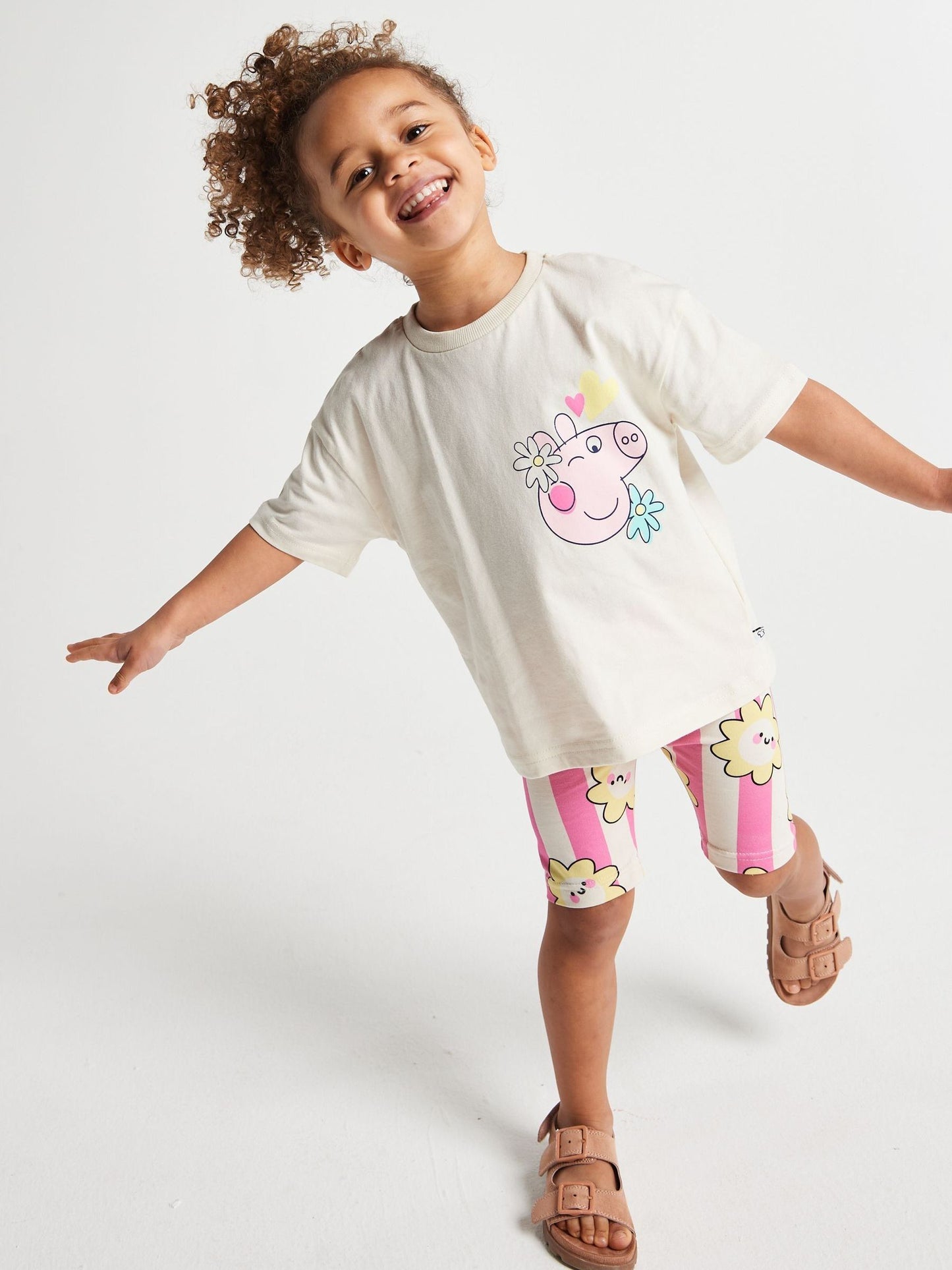 Brand Threads Pink Peppa Pig T-Shirt & Shorts Set image 4