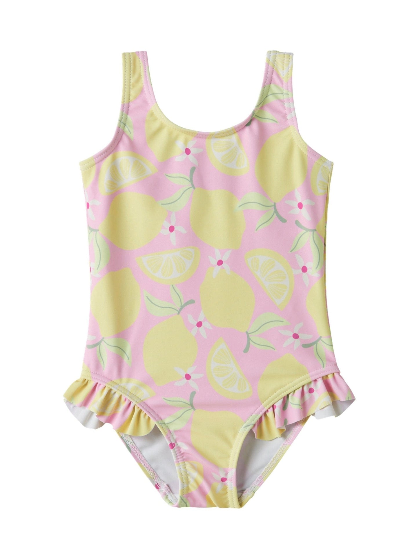 Name It Pink Lemon Print Swimsuit image 1