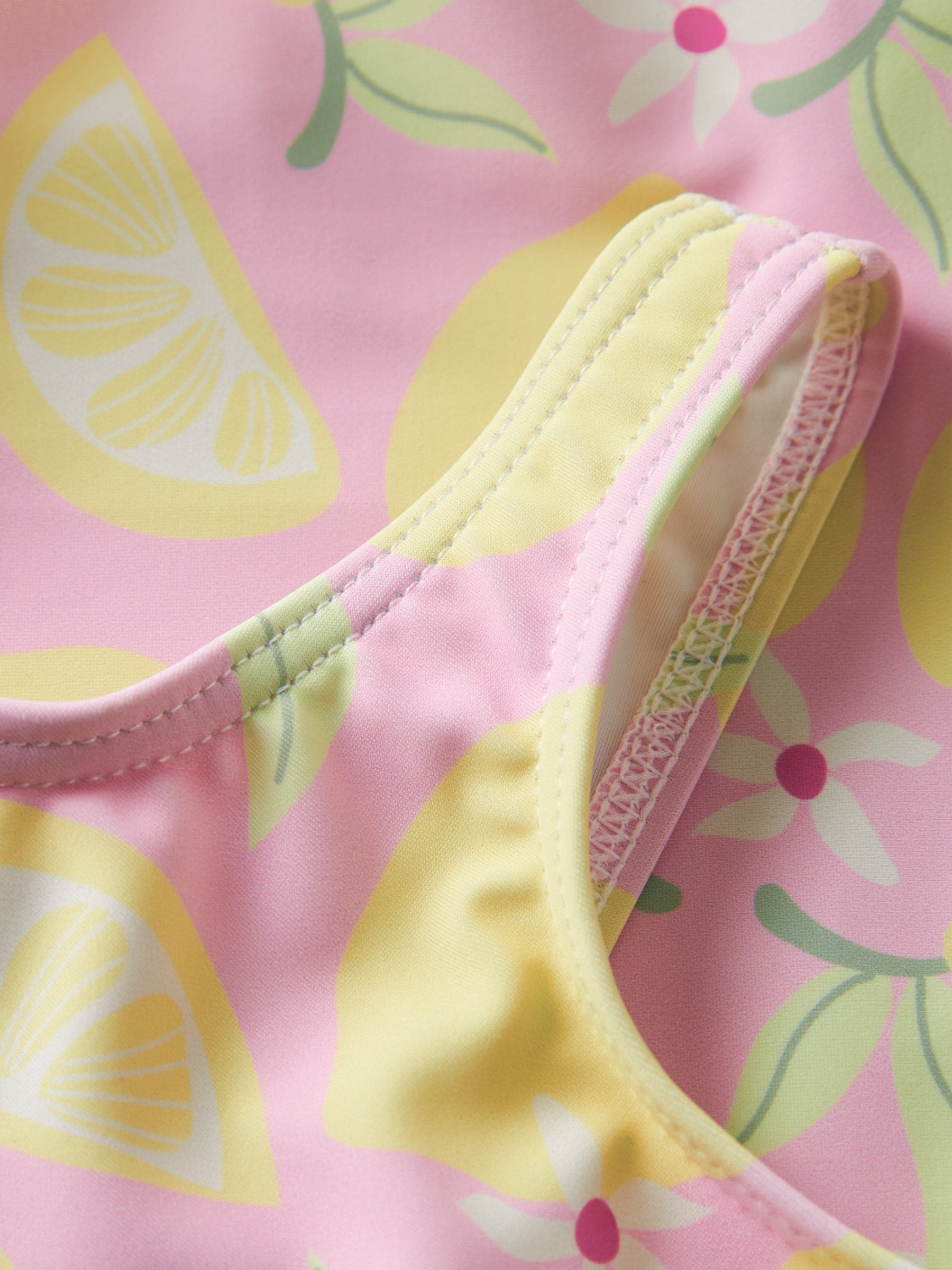 Name It Pink Lemon Print Swimsuit image 3