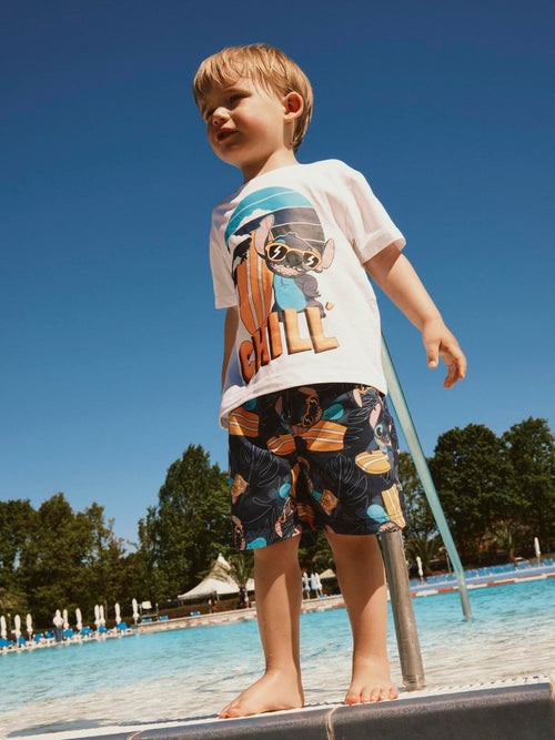 Name It Blue Stitch Swim Shorts image 1