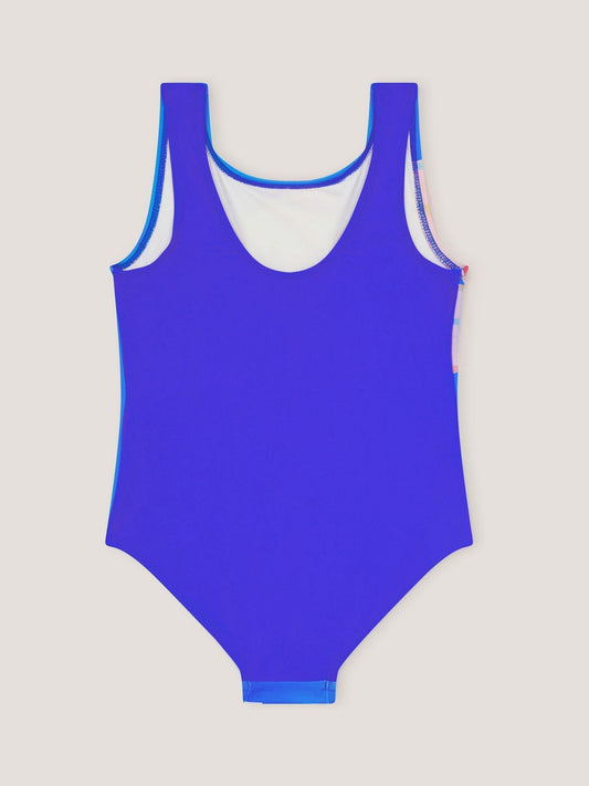 Monsoon Blue Sequin Flower Swimsuit image 2
