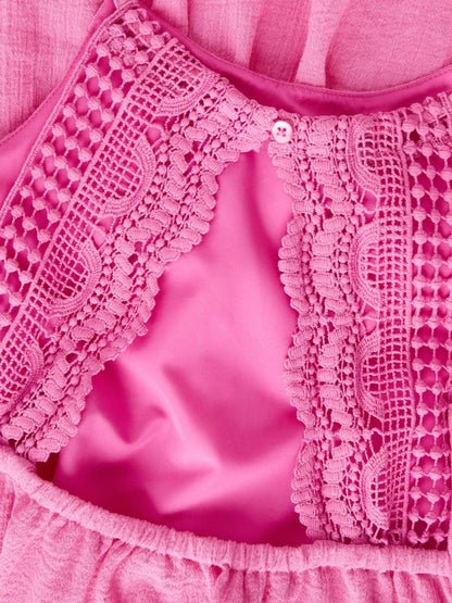 Name It Pink Strappy Sleeveless Smock Dress image 3
