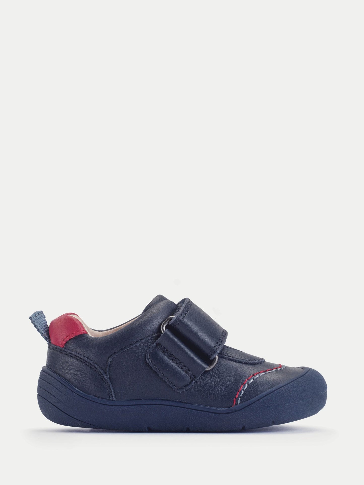 Start Rite Navy Dinosaur Tread Baby Barefoot-Friendly Scuff Resistant Rip-tape Leather Baby Shoes image 4