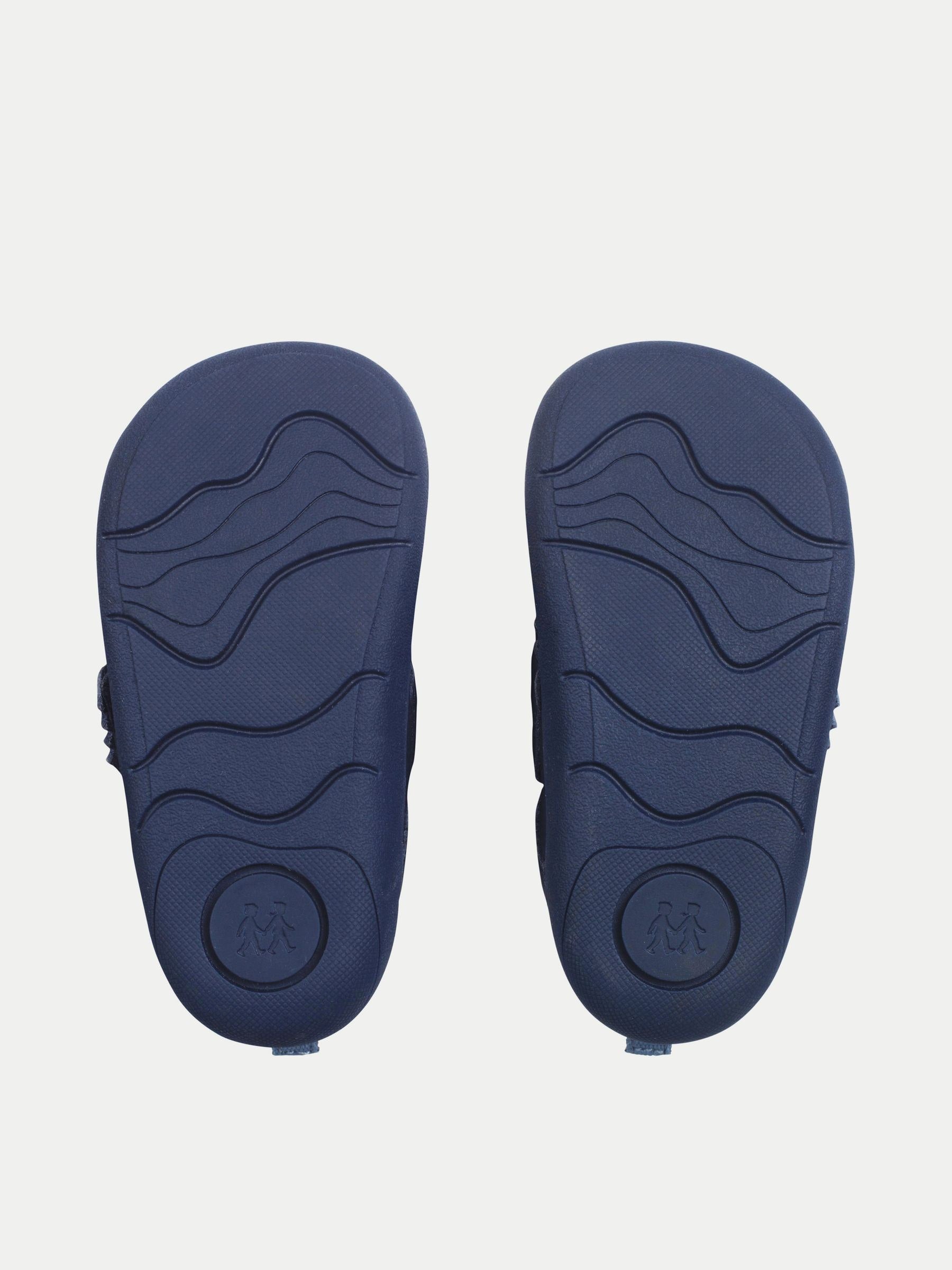 Start Rite Navy Dinosaur Tread Baby Barefoot-Friendly Scuff Resistant Rip-tape Leather Baby Shoes image 5