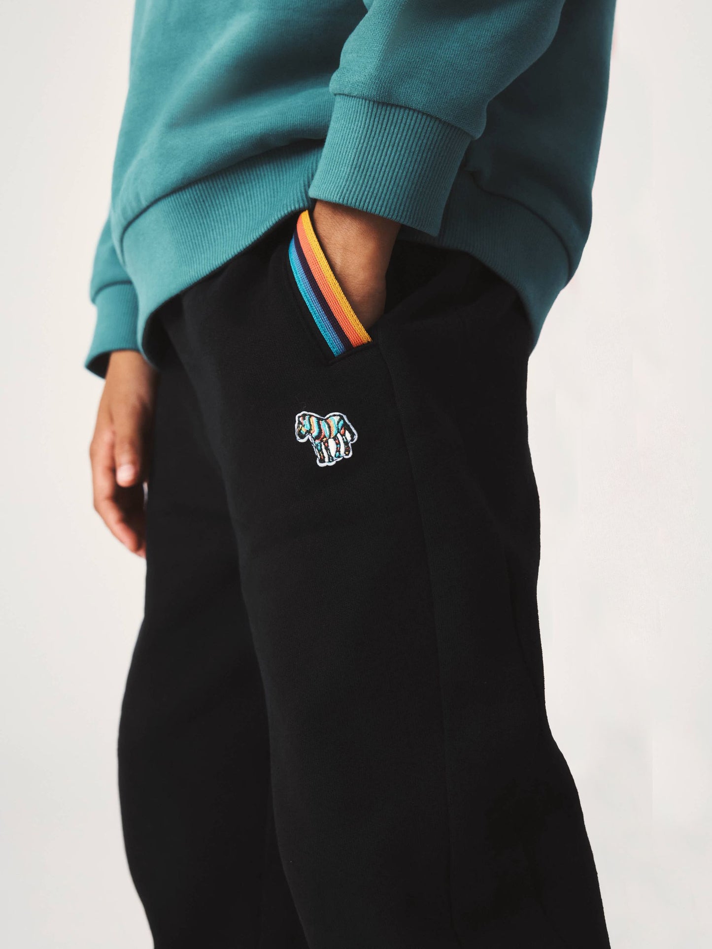 Dsiney Kidz - Paul Smith Junior Green/Black Zebra Sweatshirt and Joggers Set image 4