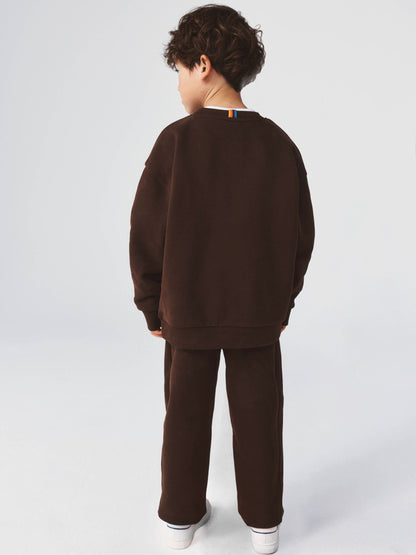 Dsiney Kidz - Paul Smith Junior Brown Zebra Sweatshirt and Joggers Set image 2