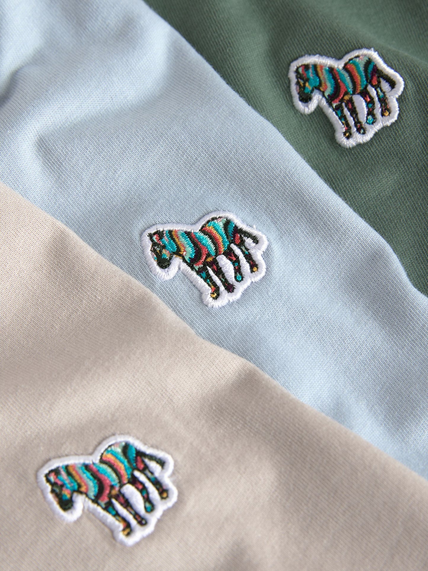 Dsiney Kidz - Paul Smith Junior Green/Blue/Stone Signature T-Shirts 3 Pack image 6