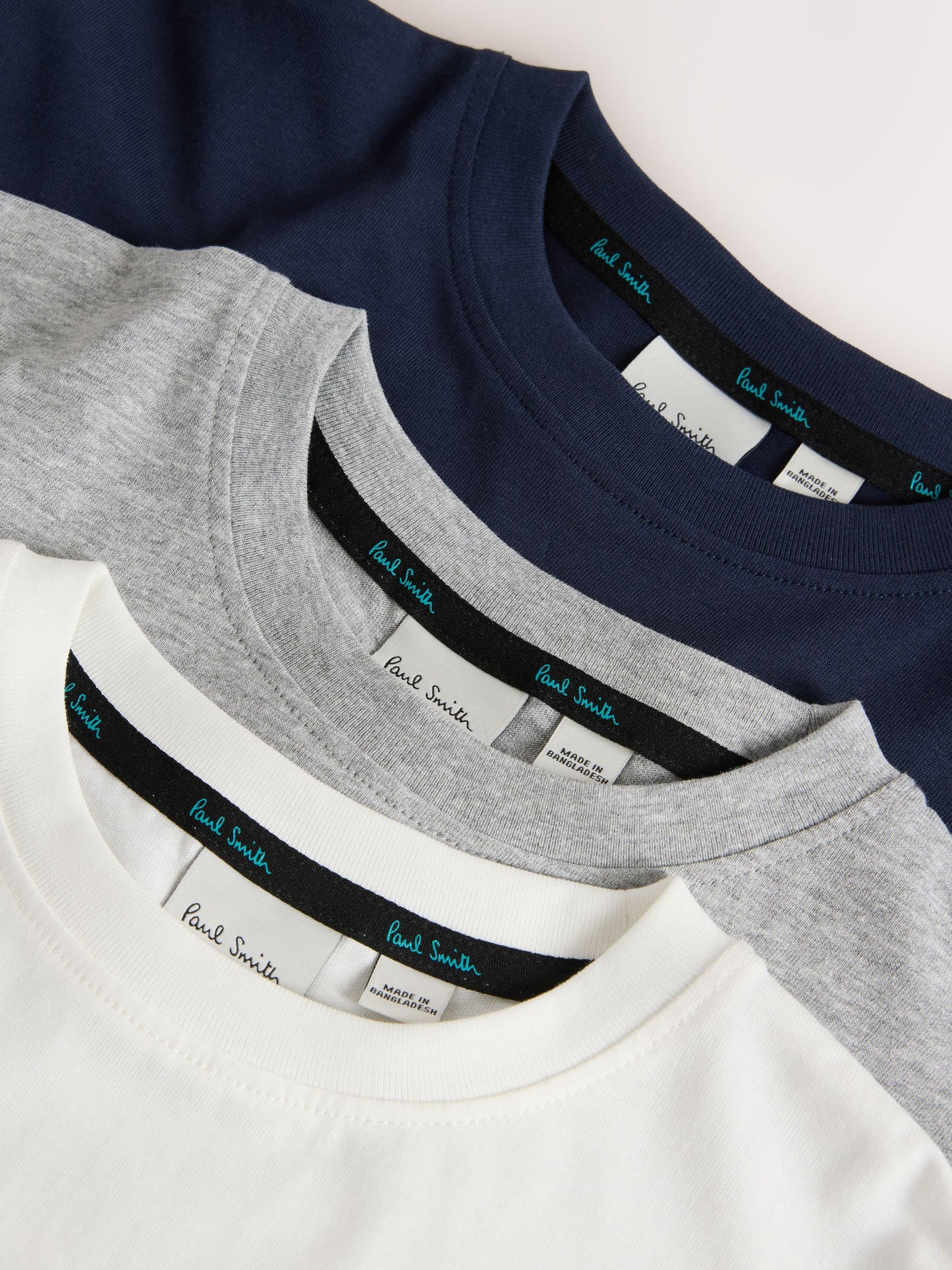 Dsiney Kidz - Paul Smith Junior Black/Grey/White Signature Long Sleeve T-Shirts 3 Pack image 8