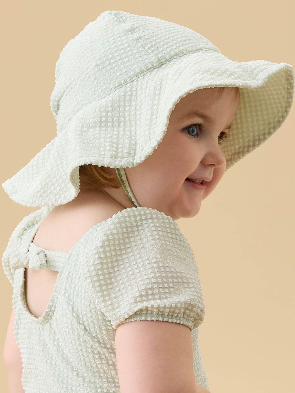 MORI Green Floppy Sun Safe Swim Hat image 1