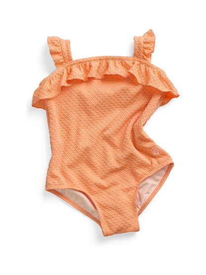 MORI Orange Coral Tide Frilled Swimsuit image 5