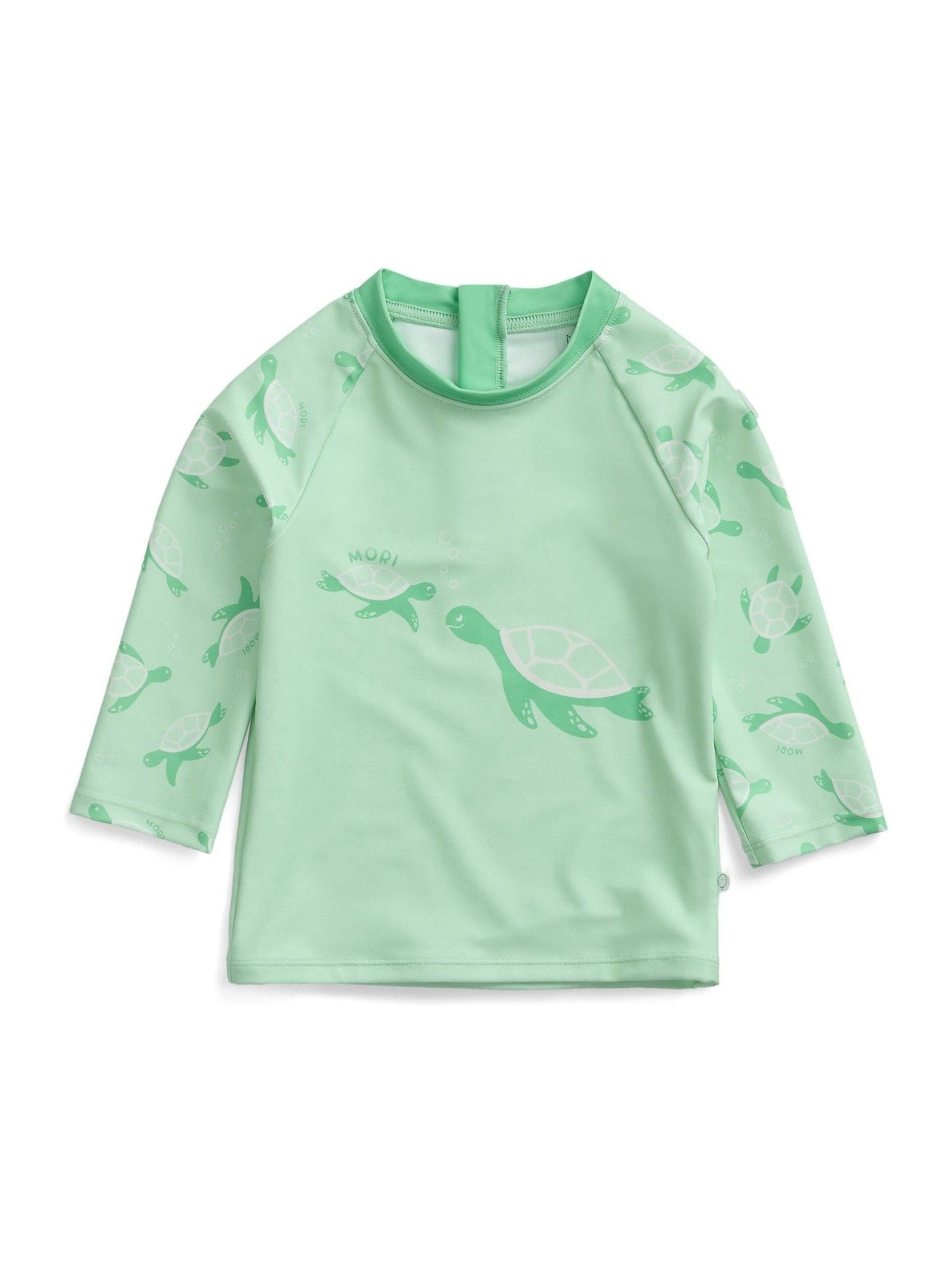 MORI Green Sea Turtle Sun Safe Long Sleeve Rash Vest Swim Top image 4