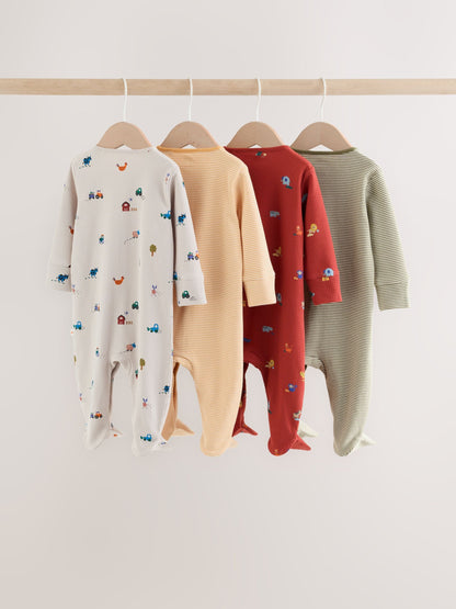 Red White Character Sleepsuits 4 Pack (0mths-2yrs) - image 6