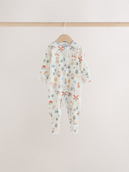 Green Farm Hamish Sleepsuits 4 Pack (0mths-2yrs) - image 7