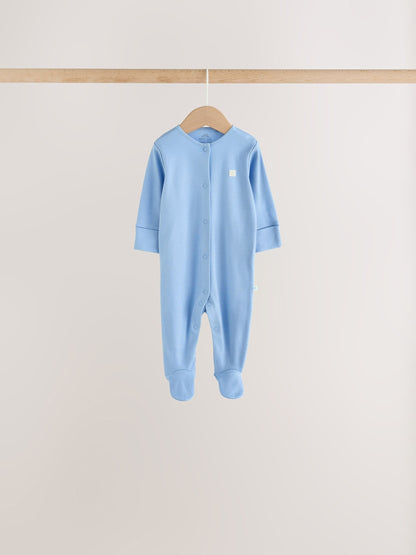 Pale Blue Cloud Sleepsuits 7 Pack (0mths-2yrs) - image 5