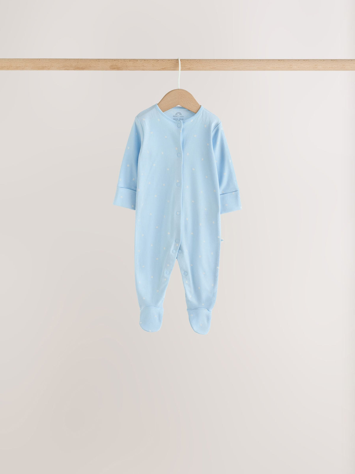 Pale Blue Cloud Sleepsuits 7 Pack (0mths-2yrs) - image 8