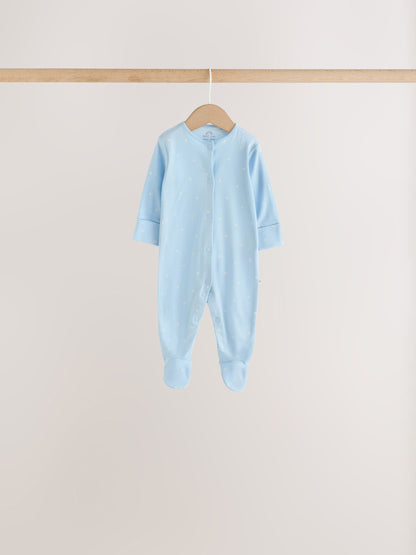 Pale Blue Cloud Sleepsuits 7 Pack (0mths-2yrs) - image 8