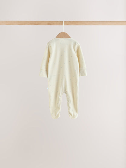 Pale Blue Cloud Sleepsuits 7 Pack (0mths-2yrs) - image 9