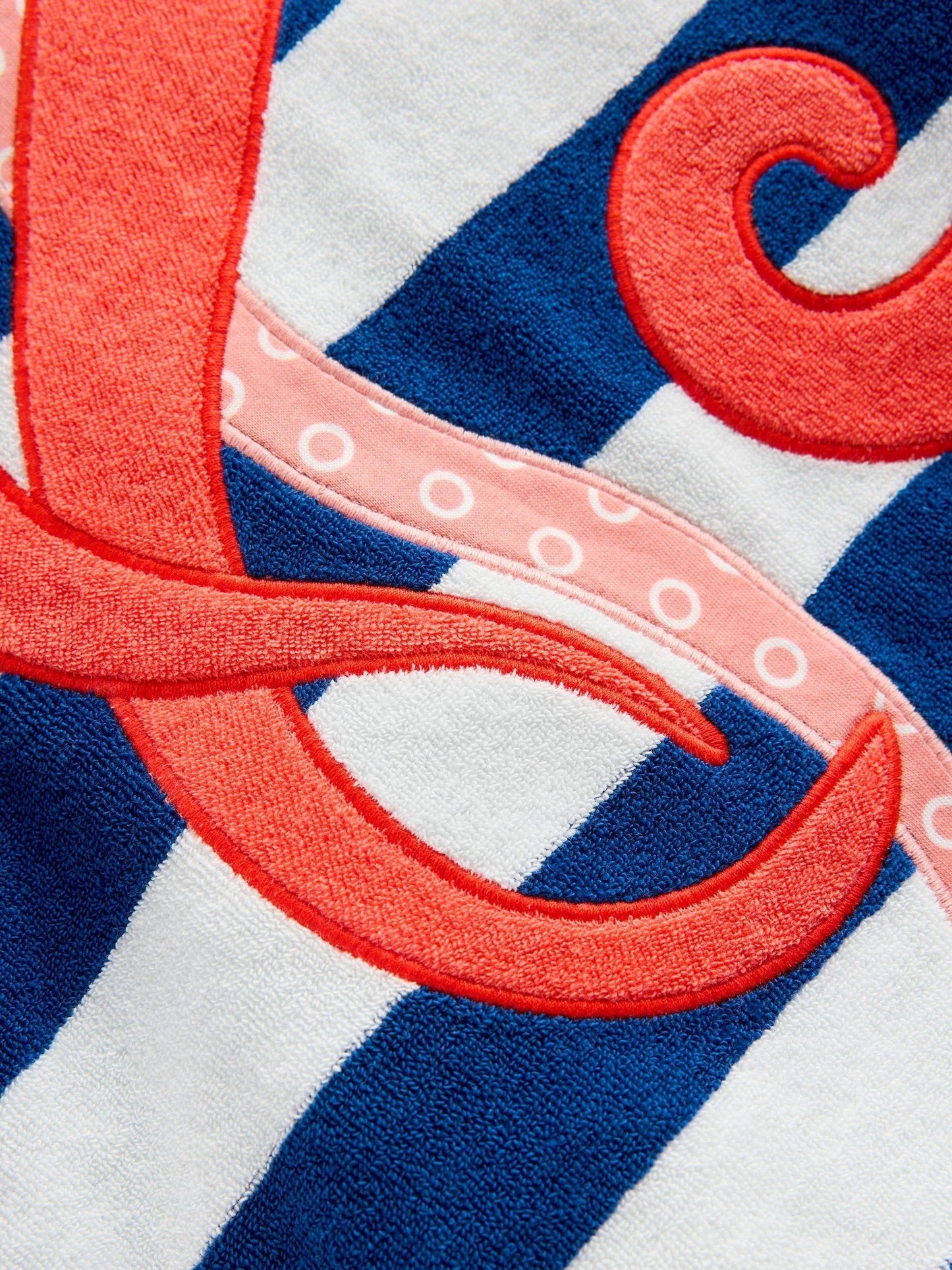 Boden Blue Octopus Appliqué Towelling Throw image 3