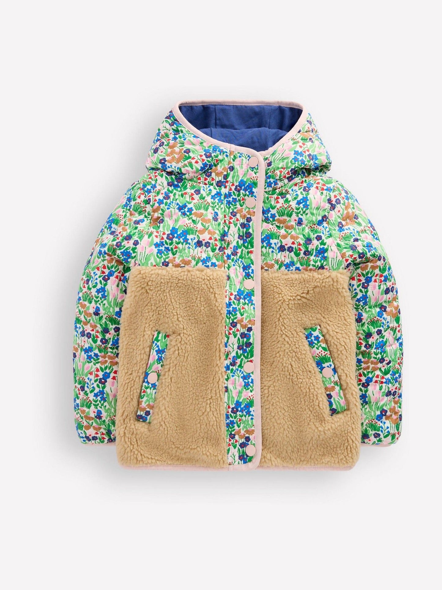 Dsiney Kidz - Boden Blue Janie Borg Mix Jacket image 1