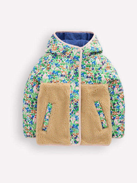 Dsiney Kidz - Boden Blue Janie Borg Mix Jacket image 1