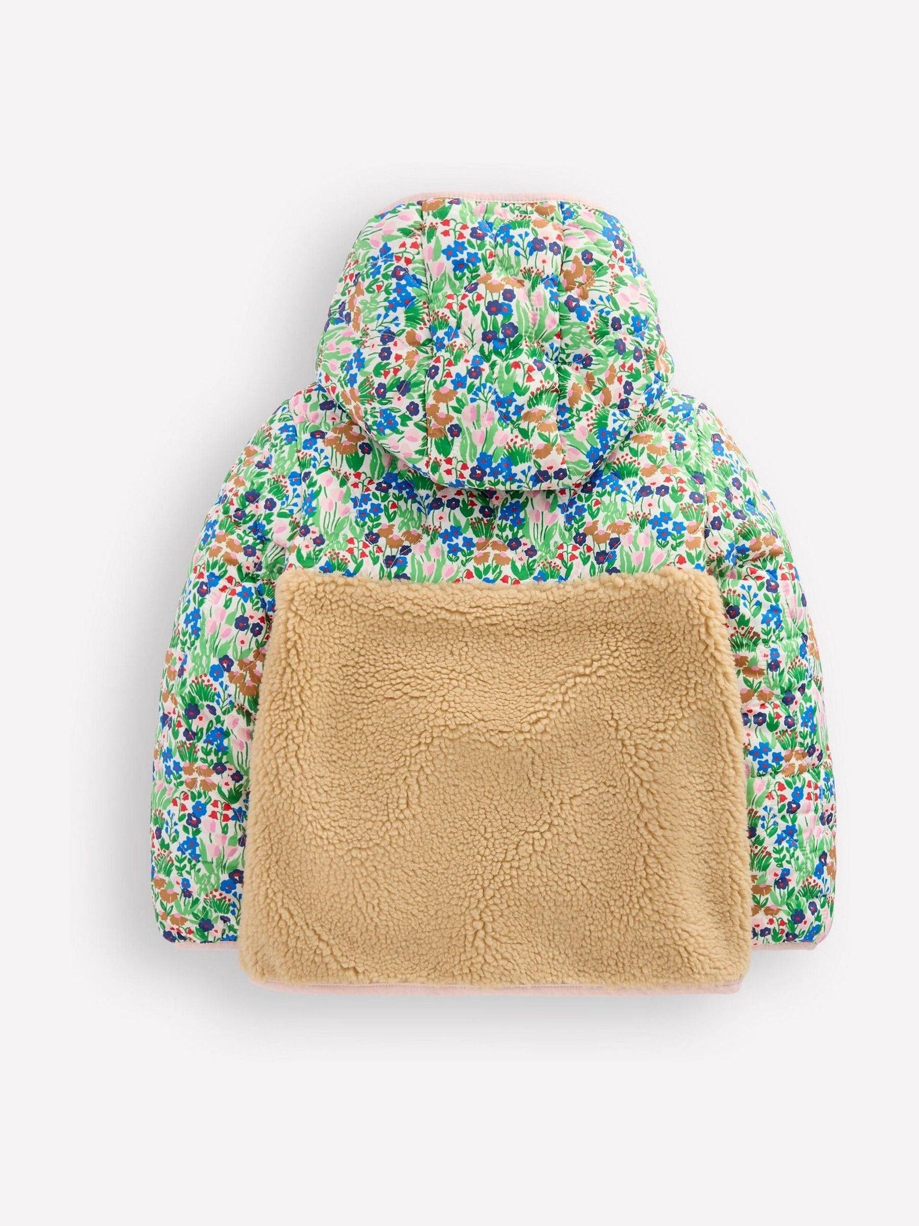 Dsiney Kidz - Boden Blue Janie Borg Mix Jacket image 2