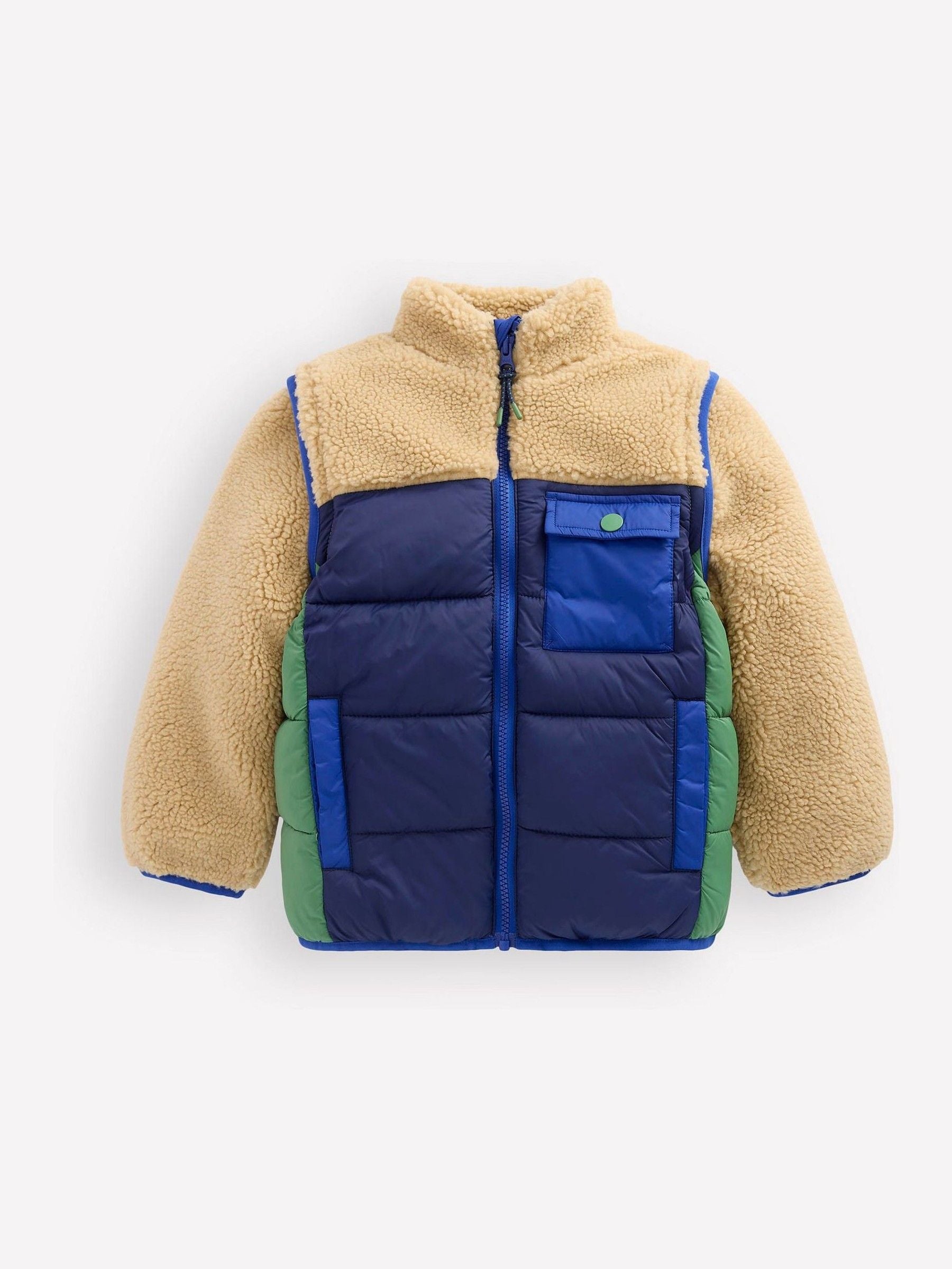 Dsiney Kidz - Boden Green 2-in-1 Borg Jacket image 2