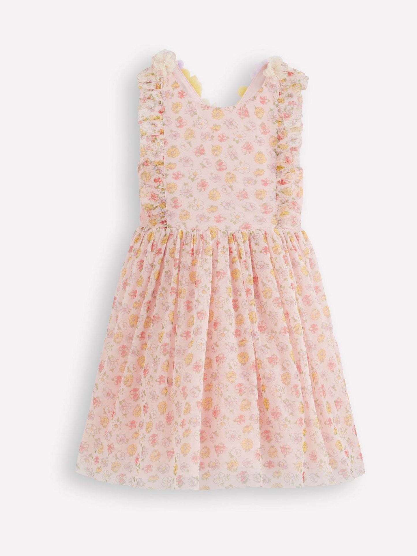 Boden Pink Flutter Strap Back Dress image 2