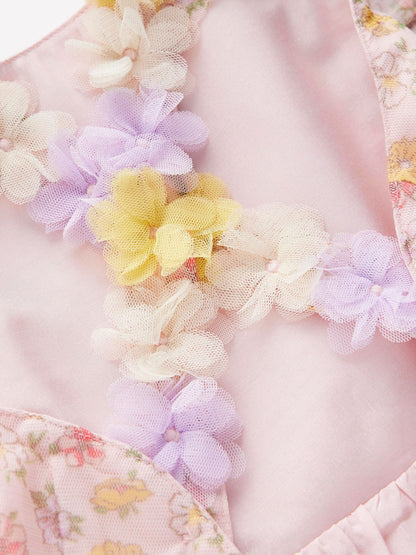 Boden Pink Flutter Strap Back Dress image 4