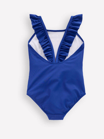 Boden Blue Hallie Frill Strap Swimsuit image 2