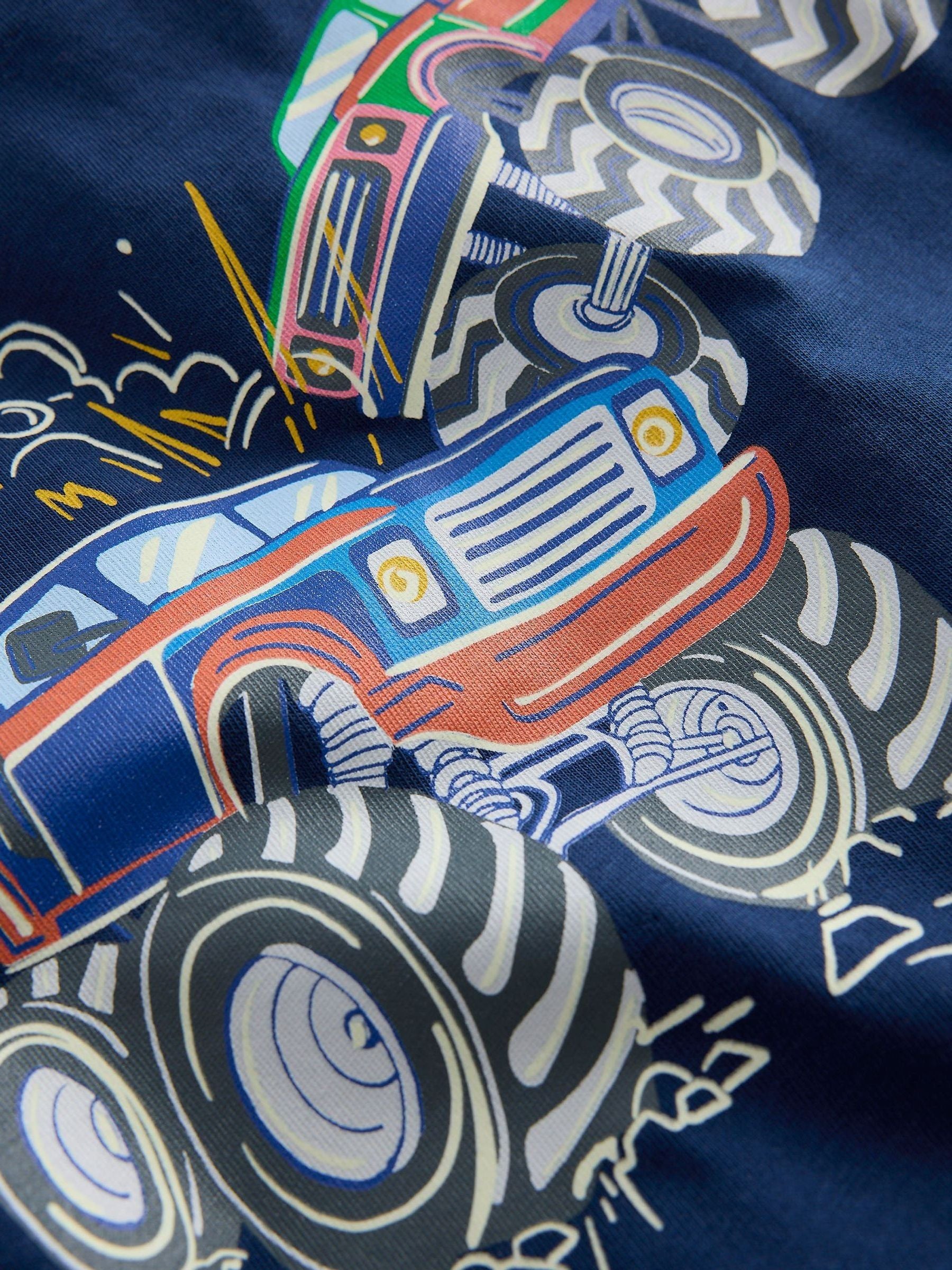 Dsiney Kidz - Boden Blue - Monster trucks Glow-in-the-Dark T-Shirt image 3