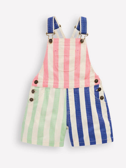 Boden Pink Short Dungarees image 1