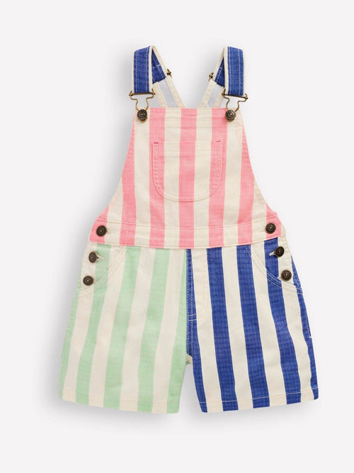 Boden Pink Short Dungarees image 1