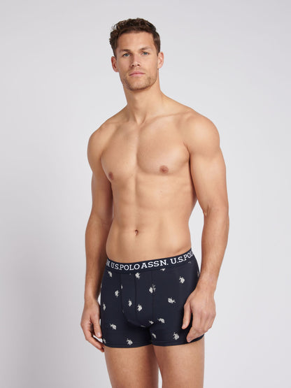 Dsiney Kidz - U.S. Polo Assn. Blue Mens Mixed Boxer Shorts 3 Pack image 3