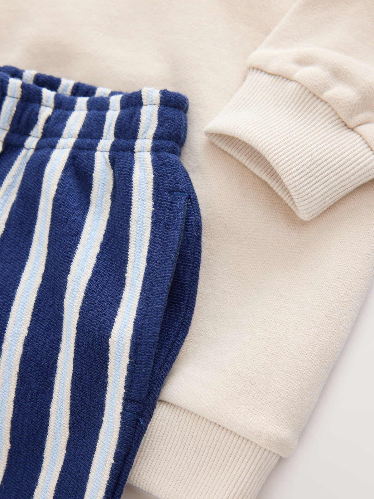 Blue Crew Neck Joggers Set (3mths-7yrs) - image 5