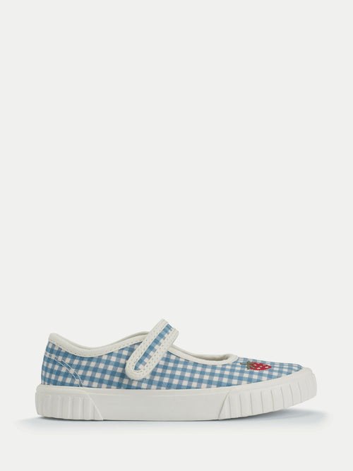 Start-Rite Blue Mary Jane Rip Tape Washable Canvas Shoes image 1