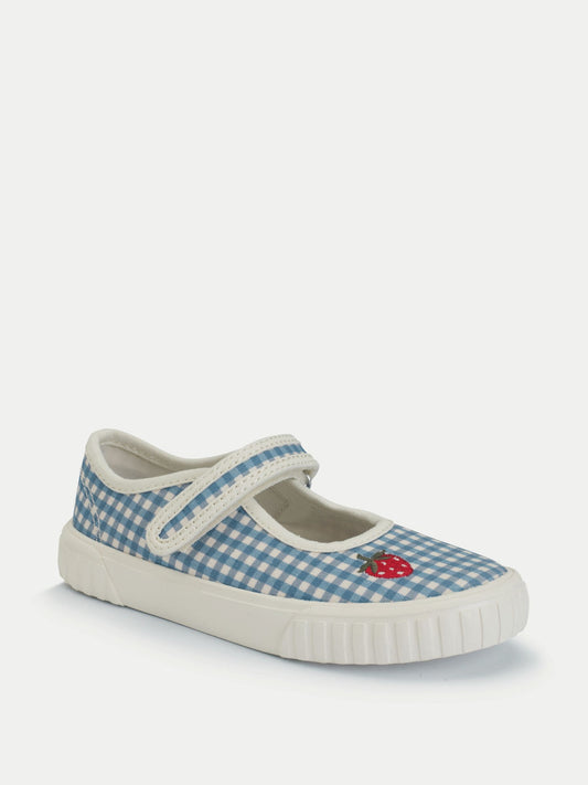 Start-Rite Blue Mary Jane Rip Tape Washable Canvas Shoes image 2