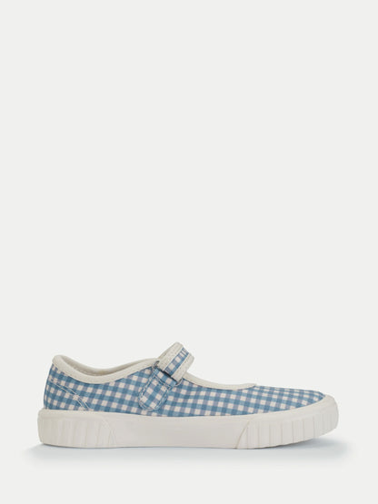 Start-Rite Blue Mary Jane Rip Tape Washable Canvas Shoes image 3