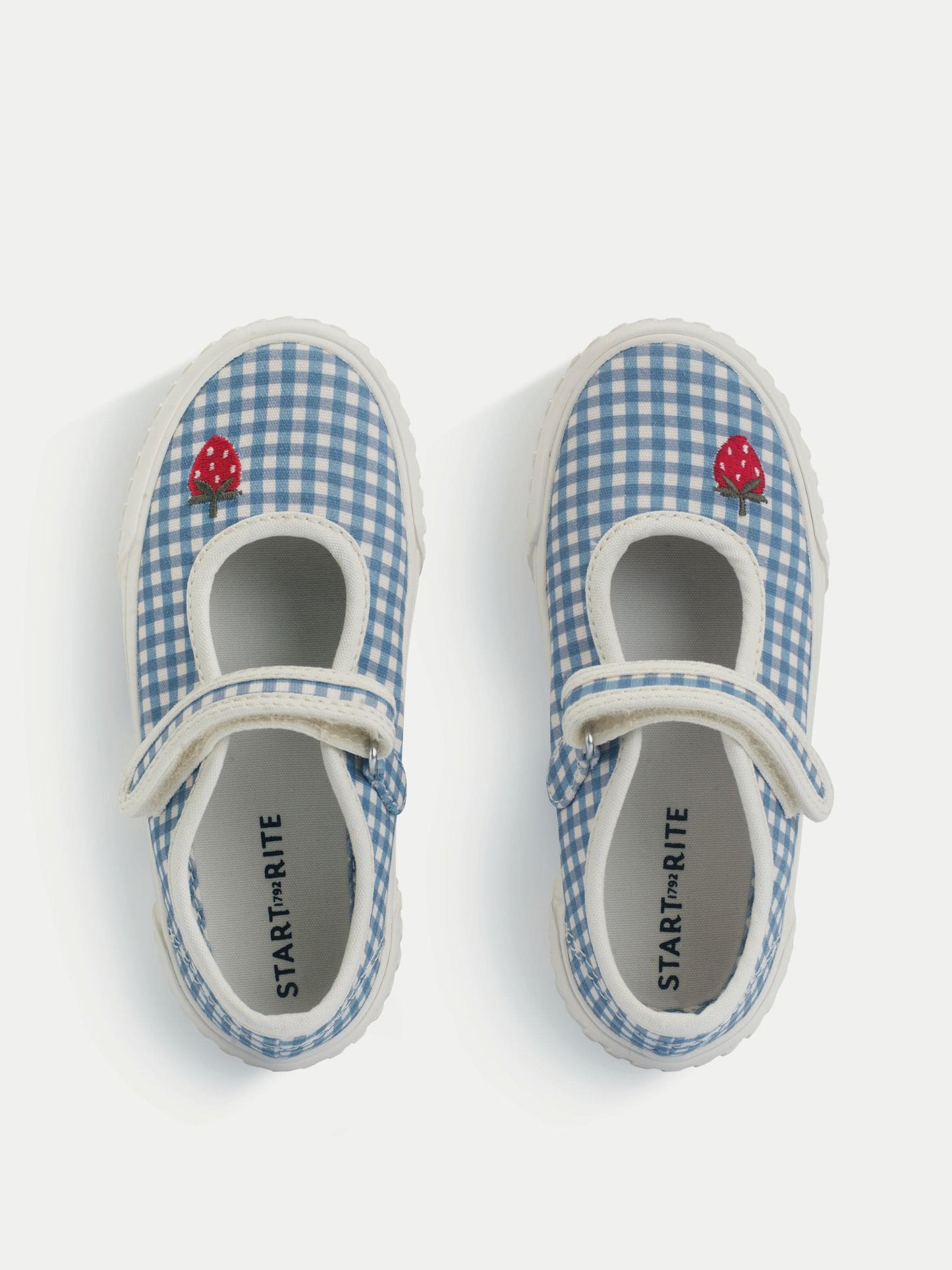 Start-Rite Blue Mary Jane Rip Tape Washable Canvas Shoes image 5
