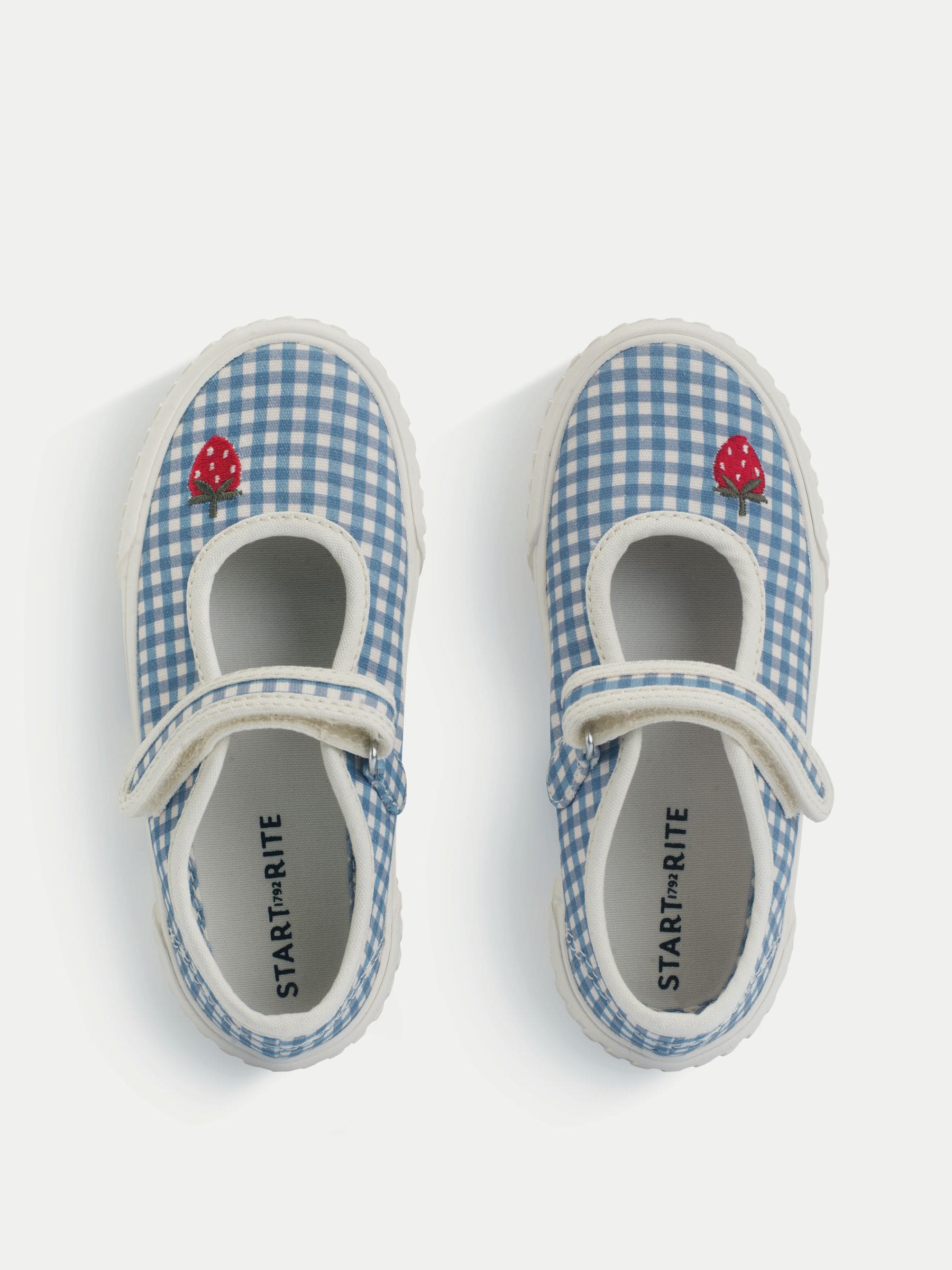 Start-Rite Blue Mary Jane Rip Tape Washable Canvas Shoes image 5