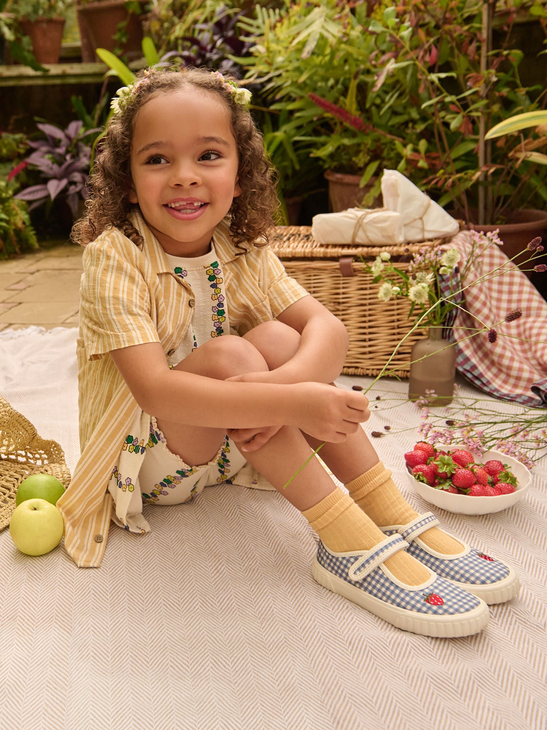 Start-Rite Blue Mary Jane Rip Tape Washable Canvas Shoes image 7