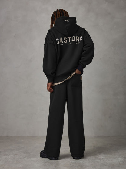 Dsiney Kidz - Castore Black Oversized Hoodie and Wide Leg Joggers Set image 2