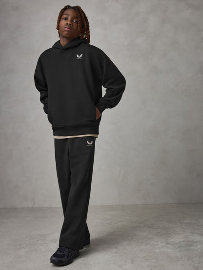 Dsiney Kidz - Castore Black Oversized Hoodie and Wide Leg Joggers Set image 3