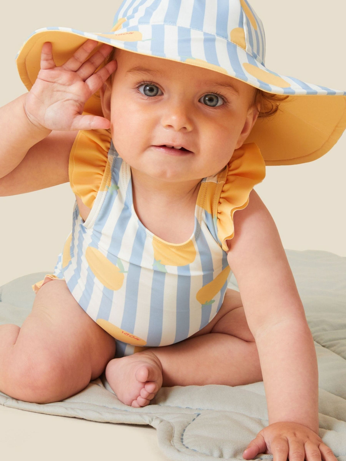 MORI Blue Floppy Sun Safe Swim Hat - image 4